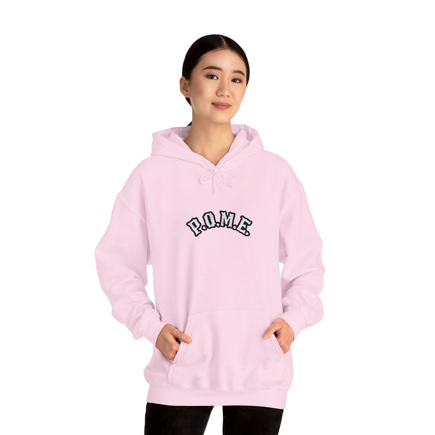 P.O.M.E Core Hoodie (Women's) - Light Pink (Premium Embroidered)