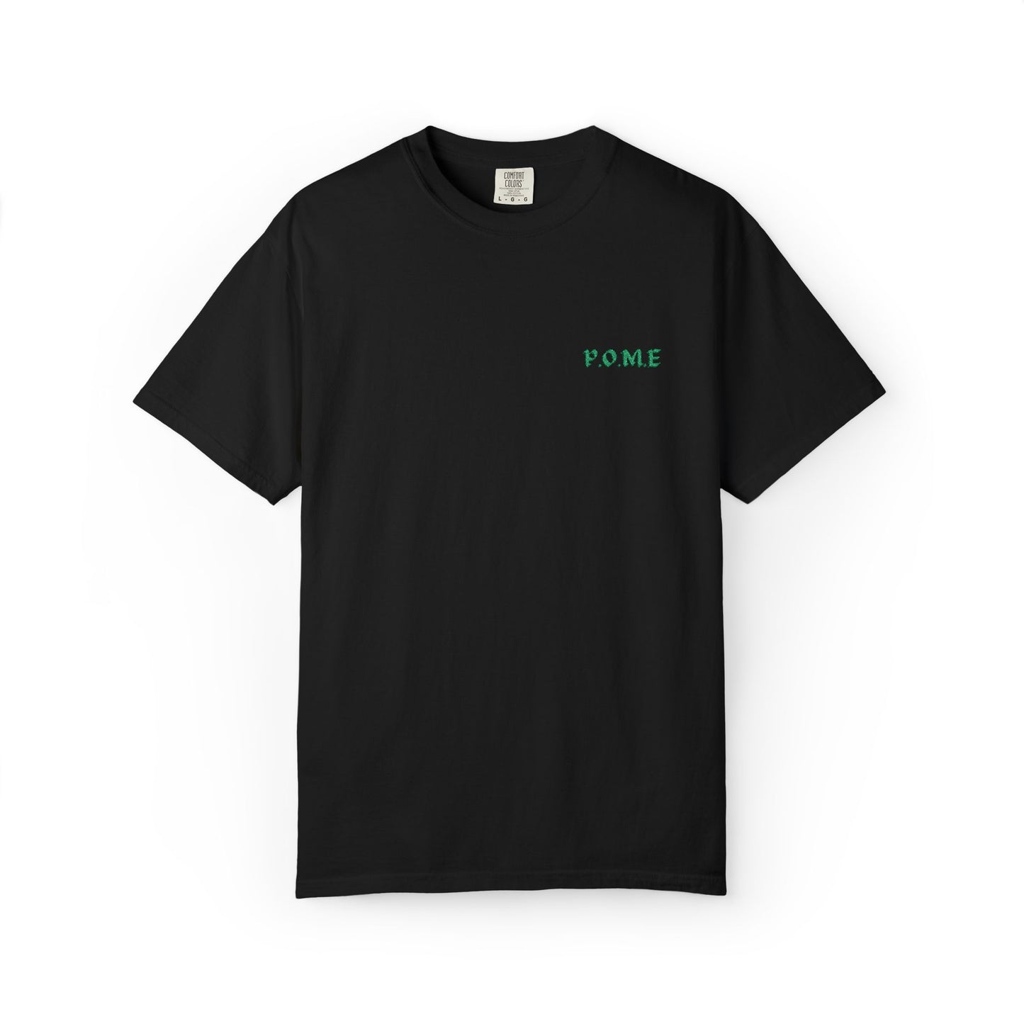 P.O.M.E. Embroidered Logo T-Shirt – Minimal Streetwear Essential (Unisex, Multiple Colourways)