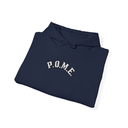 P.O.M.E Core Embroidered Hoodie (Navy Blue)