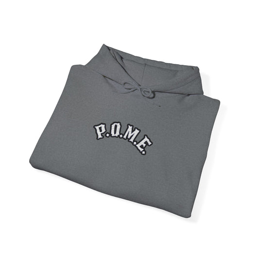 P.O.M.E Core Embroidered Hoodie (Heather Grey)