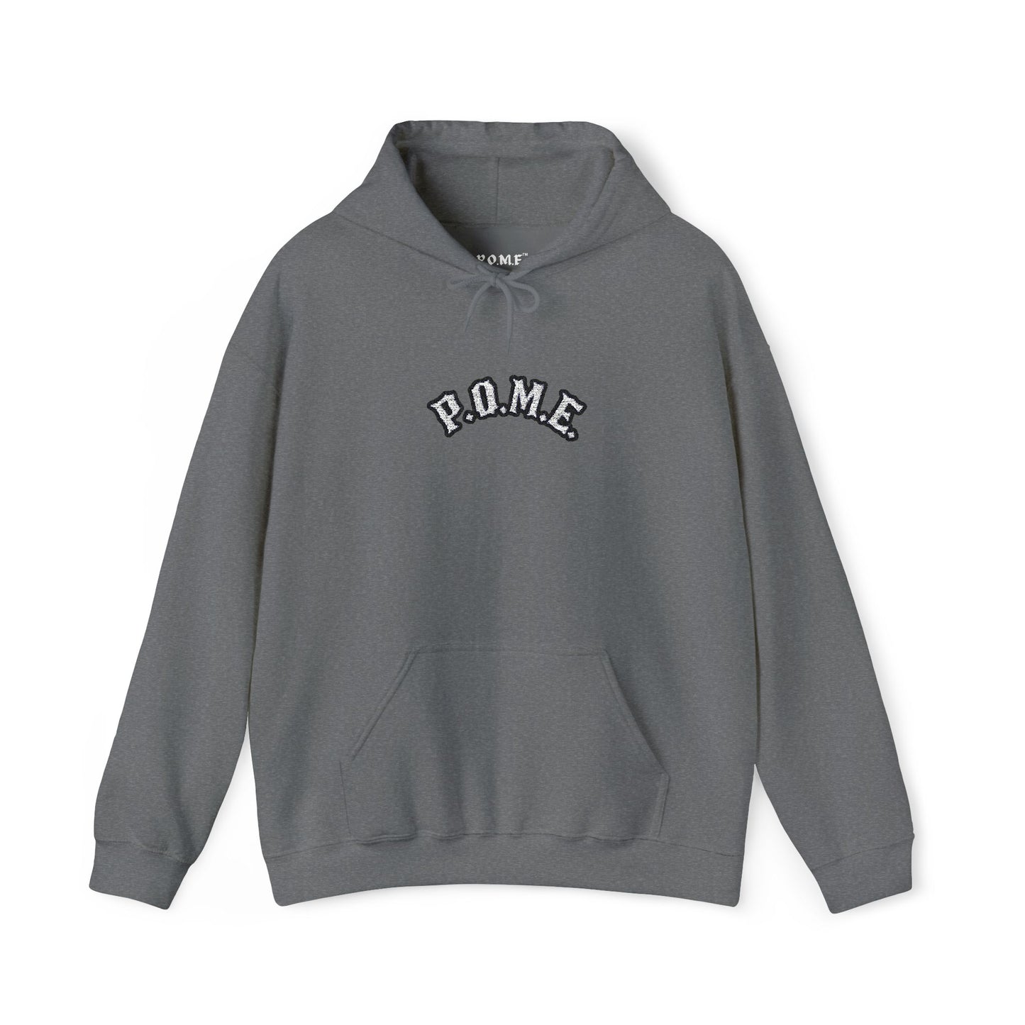 P.O.M.E Core Embroidered Hoodie (Heather Grey)