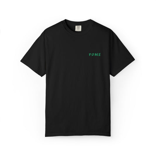 P.O.M.E. Embroidered Logo T-Shirt – Minimal Streetwear Essential (Unisex, Multiple Colourways)