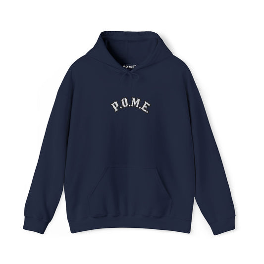 P.O.M.E Core Embroidered Hoodie (Navy Blue)