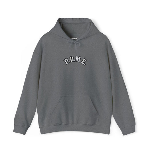 P.O.M.E Core Embroidered Hoodie (Heather Grey)